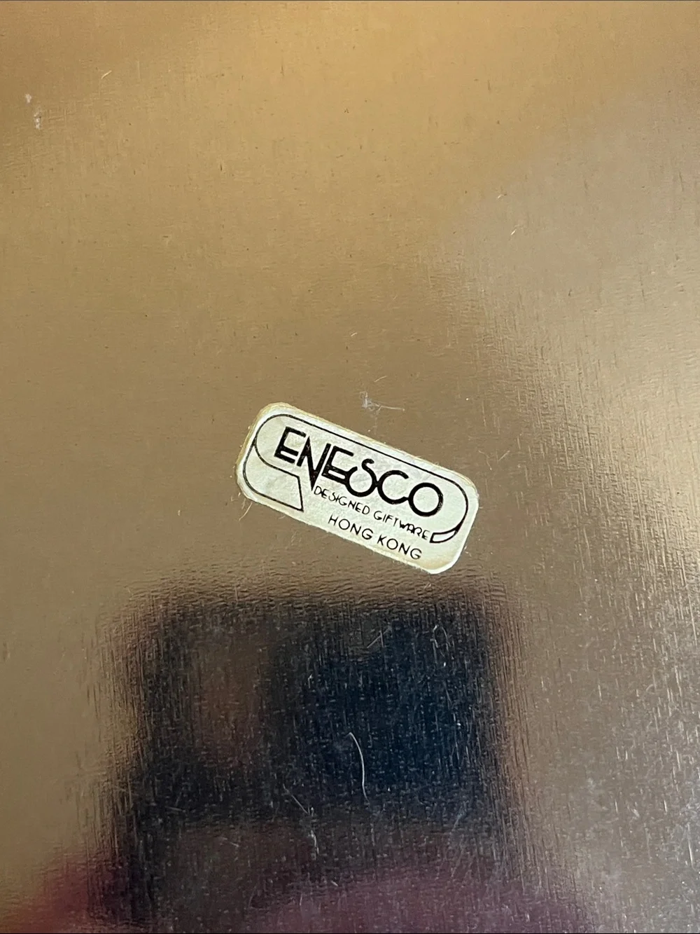 Enesco Gold Rectangular Trinket Tin with Logo To My Neighbor